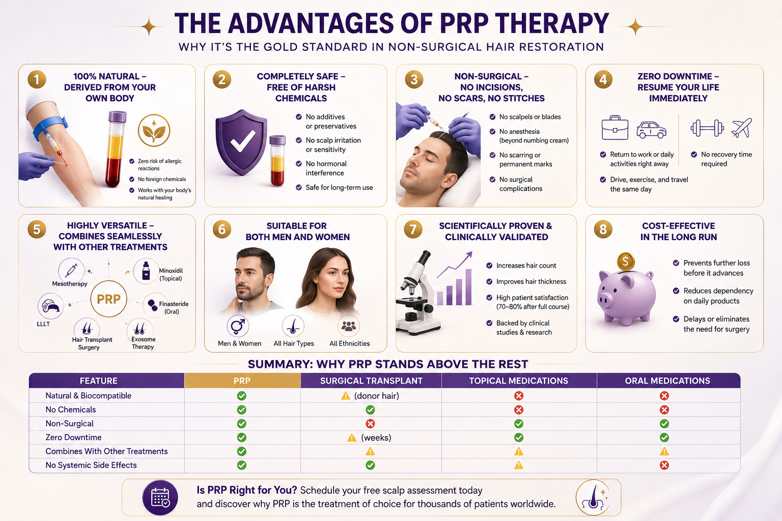 The advantage of PRP