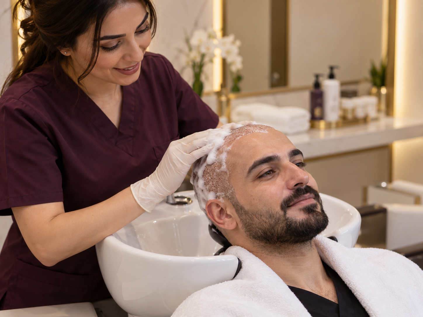 Hair transplant aftercare and follow-up