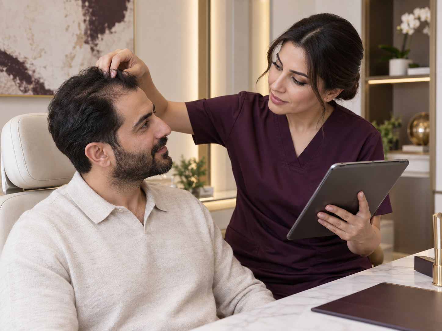 Hair transplant consultation and assessment